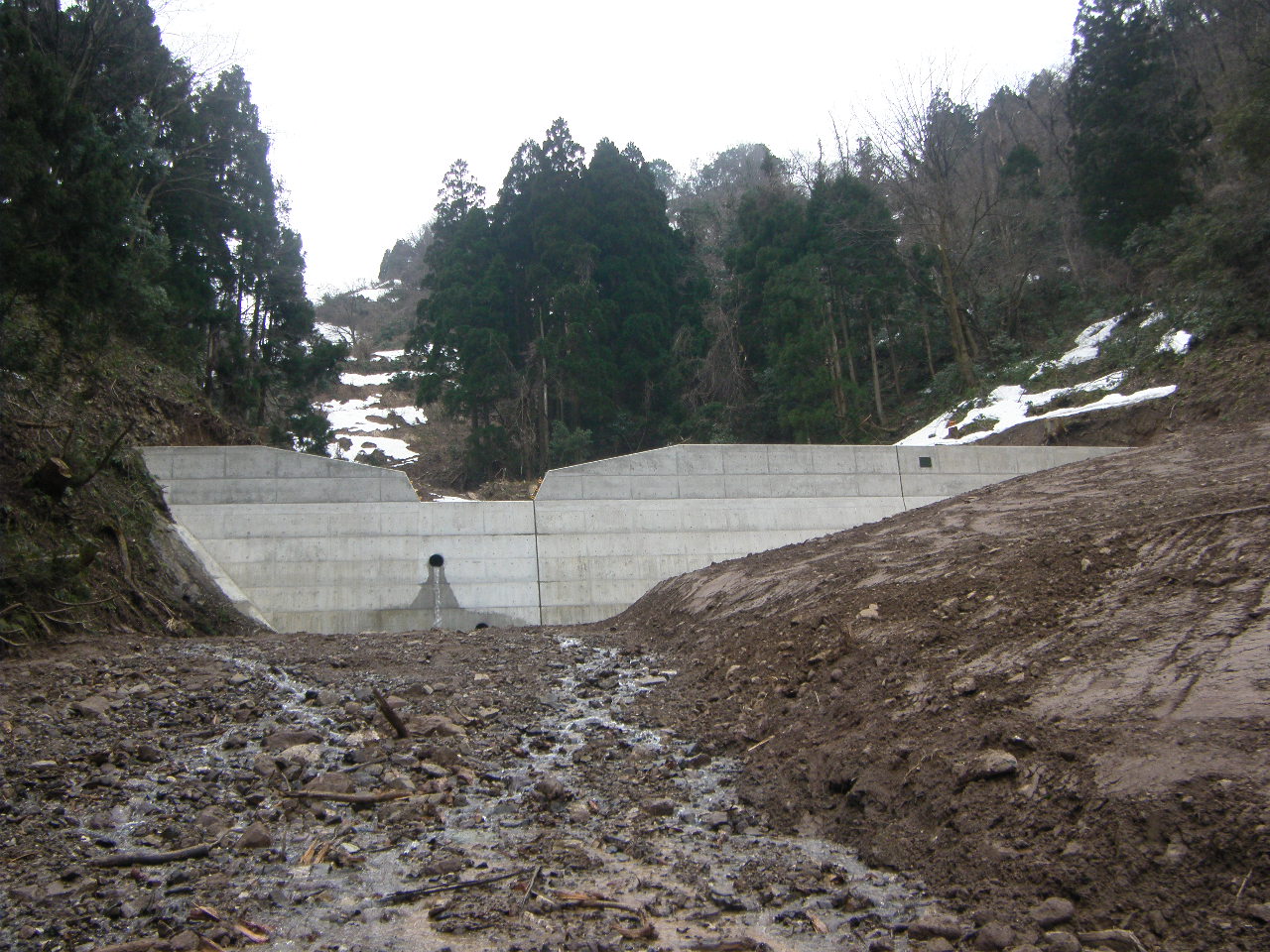 地域防災「滝谷」渓間工事