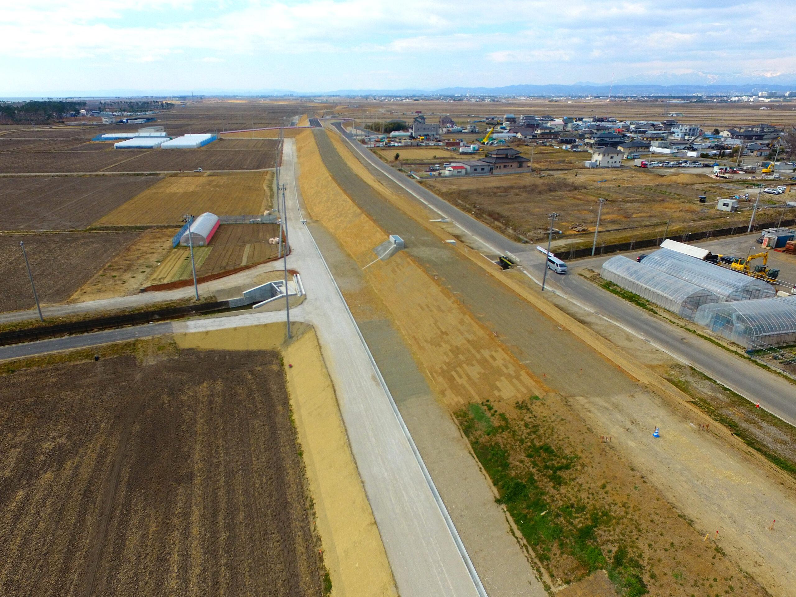 蒲生東通1号線外3線道路新設改良工事 (岡田新浜工区・その3)(JV工事)
