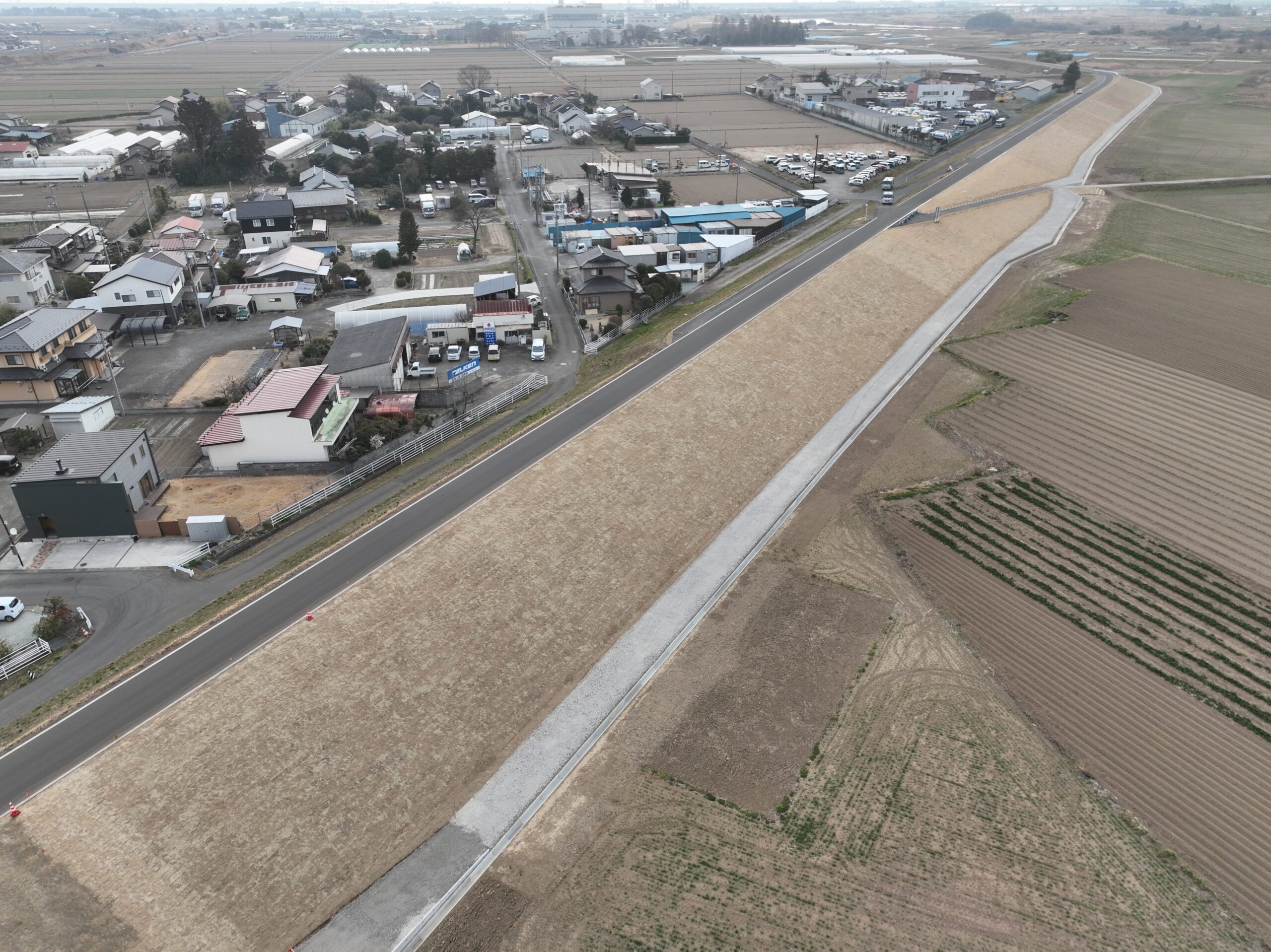 名取川日辺地区上流築堤工事